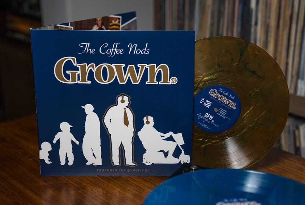 coffee nods grown records and gatefold album cover